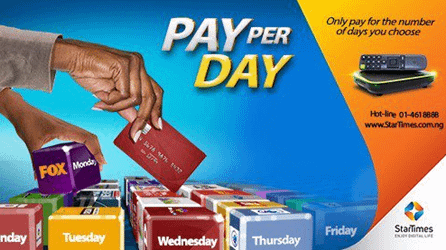 StarTimes PayPerDay Subscription in Nigeria