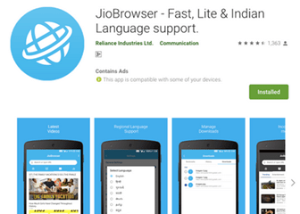 Jio Browser for Android Smartphone (Launched)