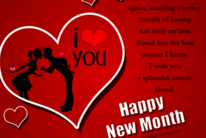 Facebook Romantic New Month Messages For Lovers