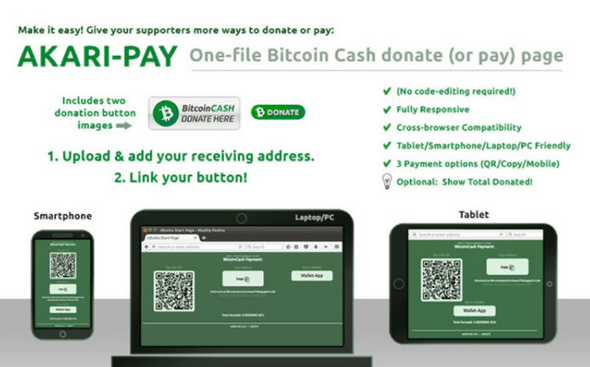 Akari-Pay Global Platform Launches Bitcoin Cash Payment System